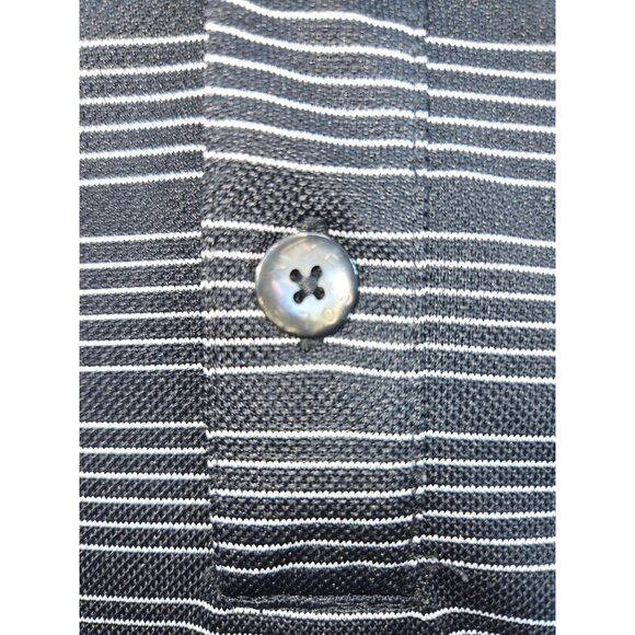 Nike Golf Mens Dri-Fit Performance Vented Polo Large Black Striped - Picture 7 of 8